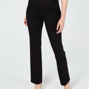 INC International Concepts Black Stretch Trousers Sz 16 Tall/Long